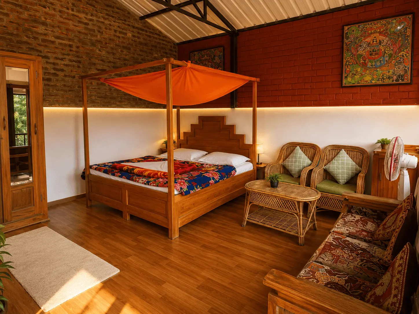 Maunvan yoga teacher training accommodation Rishikesh