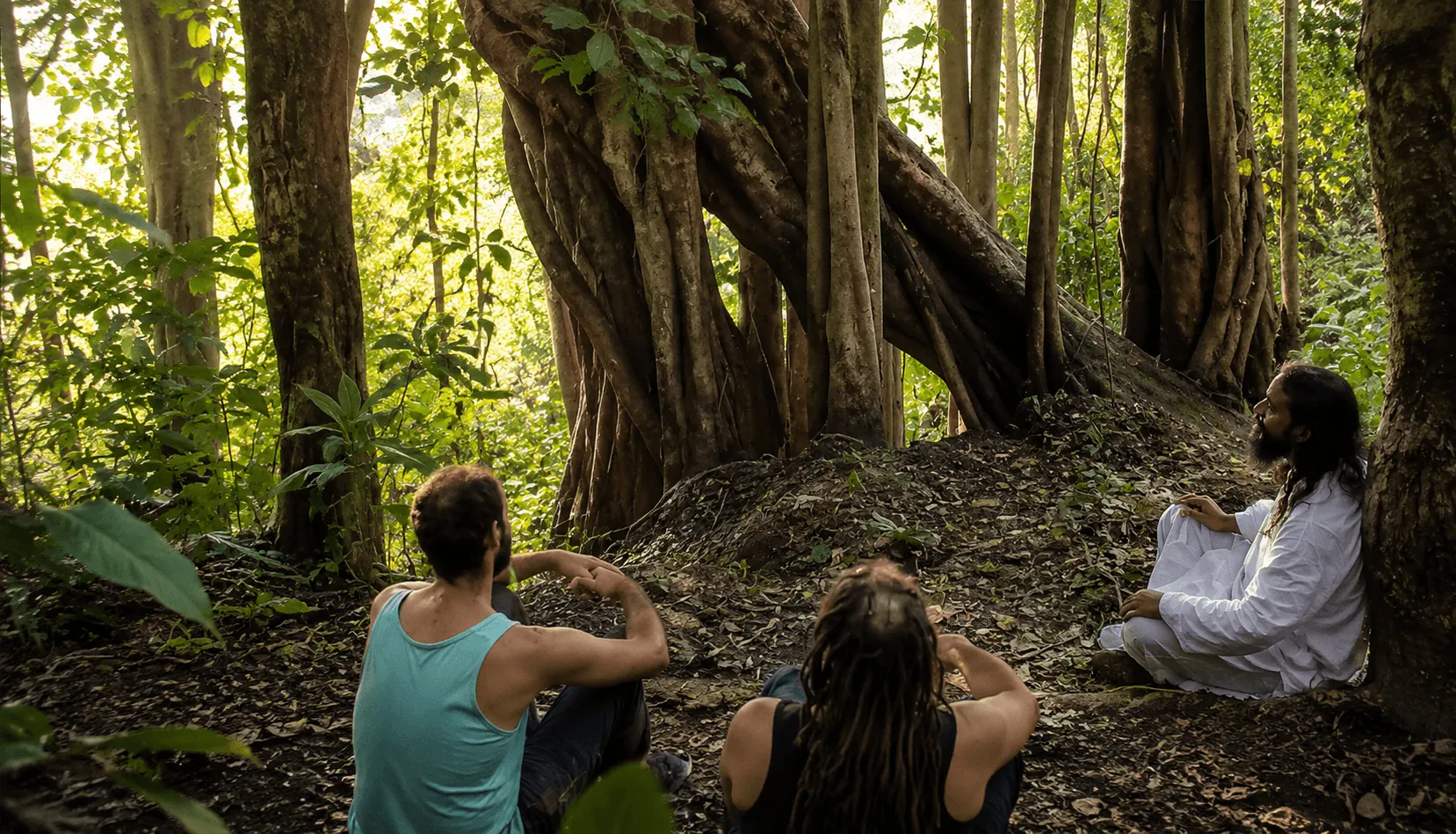 Meditation centre in Rishikesh at Maunvan ashram — Himalayan forest setting