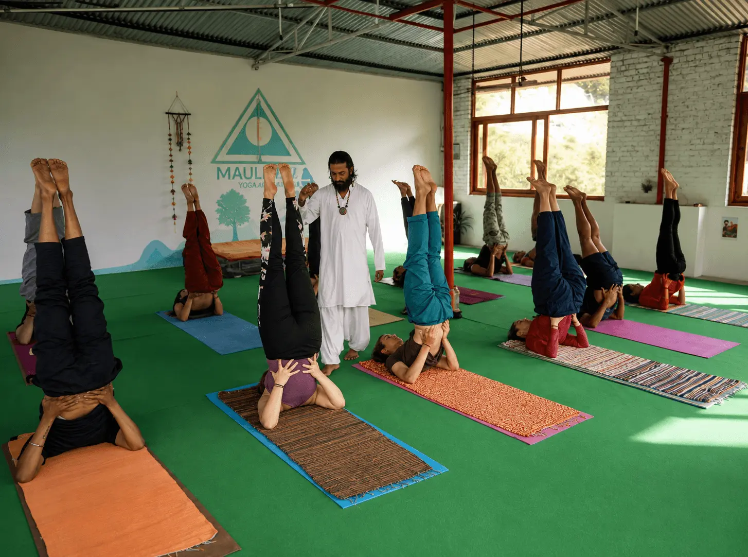 Yoga retreat in Rishikesh India at Maunvan ashram
